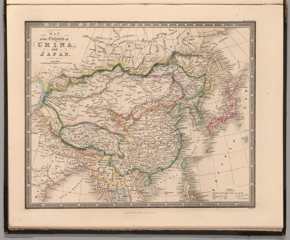 Map of the Empire of China and Japan