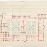 Projektierte Irrenanstalt Burghölzli: Erdgeschoss; Grundriss