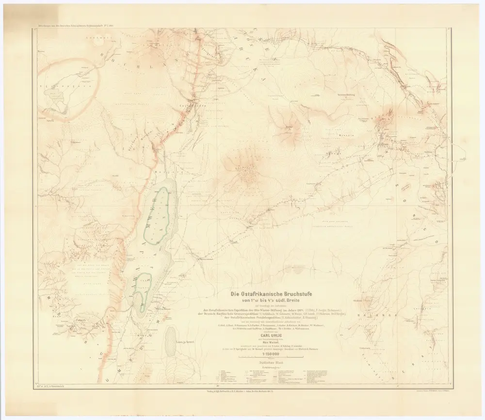 Die Ostafrikanische Bruchstufe von 1°40' bis 4°0' südl. Breite