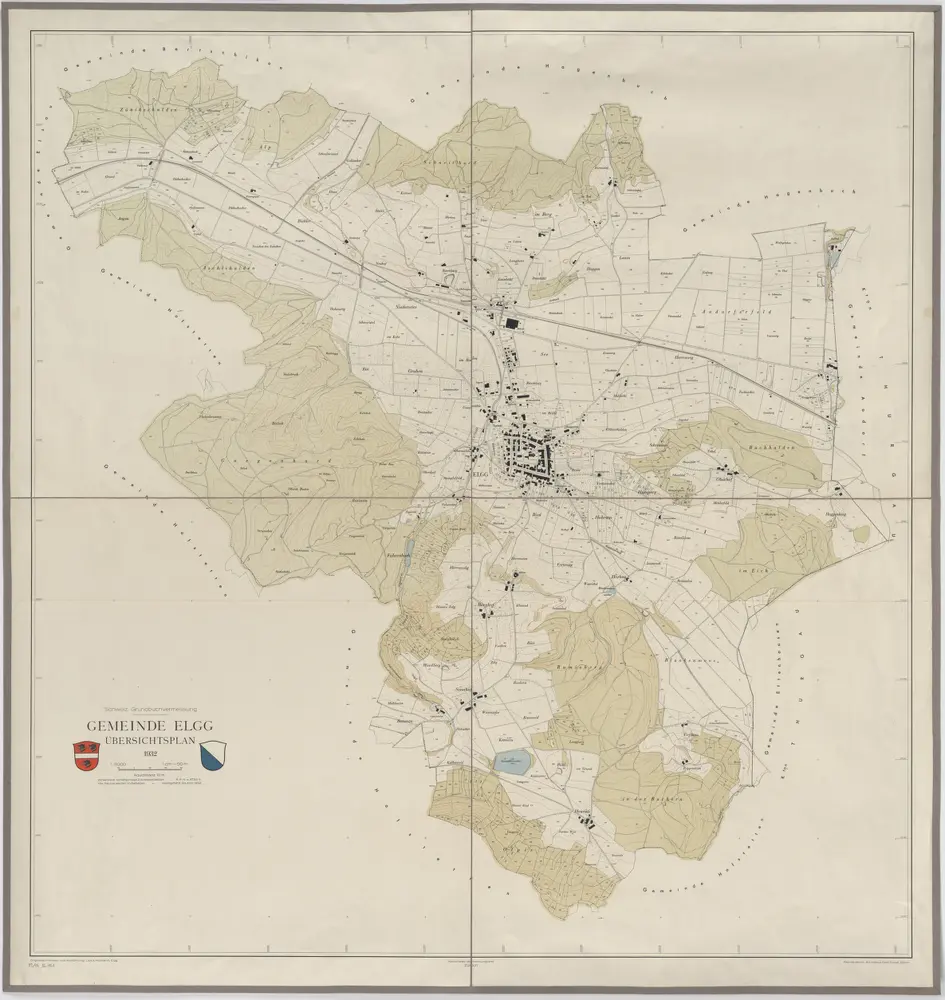 Elgg: Gemeinde; Übersichtsplan (Schweizerische Grundbuchvermessung)