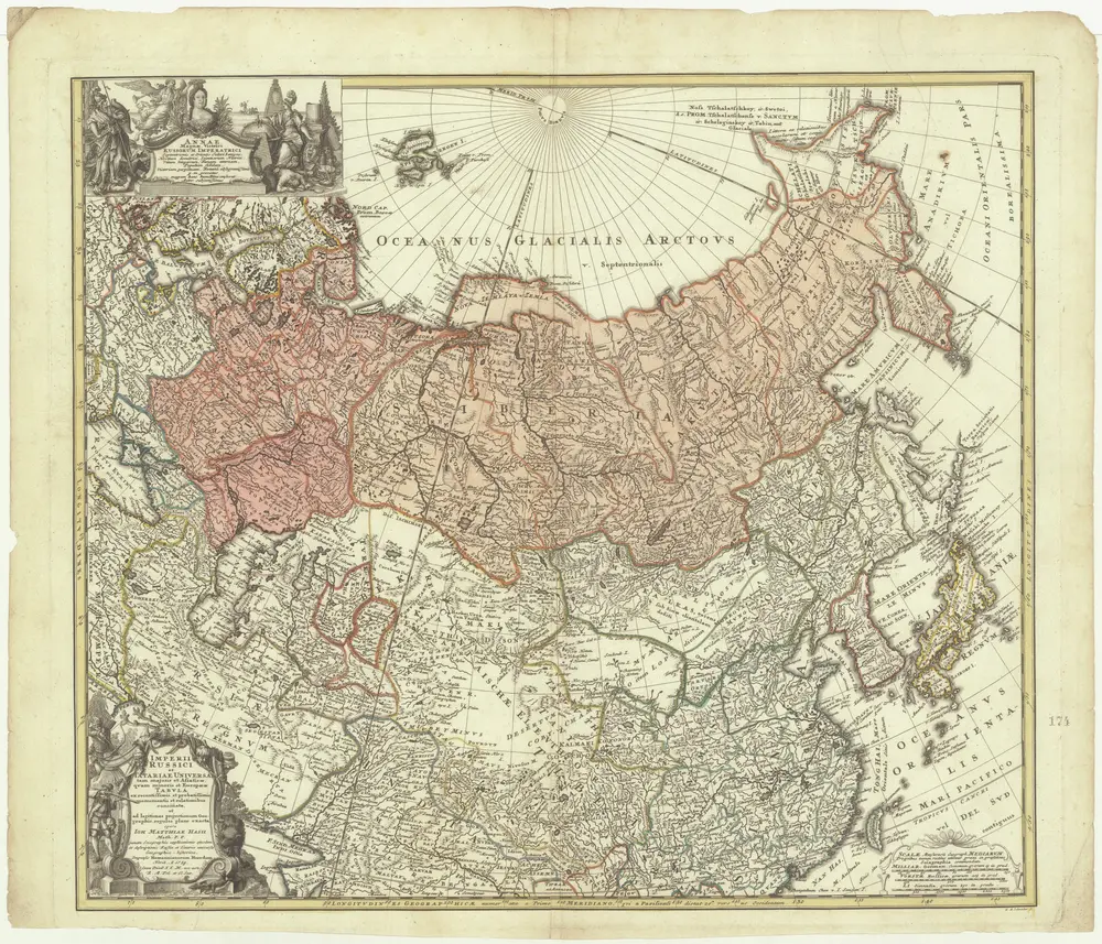 Imperii Russici et Tatariae universae tam majoris et Asiaticae, qvam minoris et Europaeae tabvla