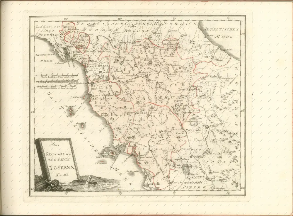 mapa z atlasu "Schauplatz der fünf Theile der Welt :"