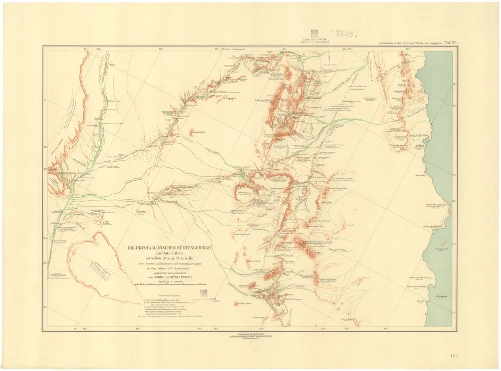 Die krystallinischen Küstengebirge am Roten Meer zwischen 26°40 ́ u[nd] 27°30 ́ n. Br