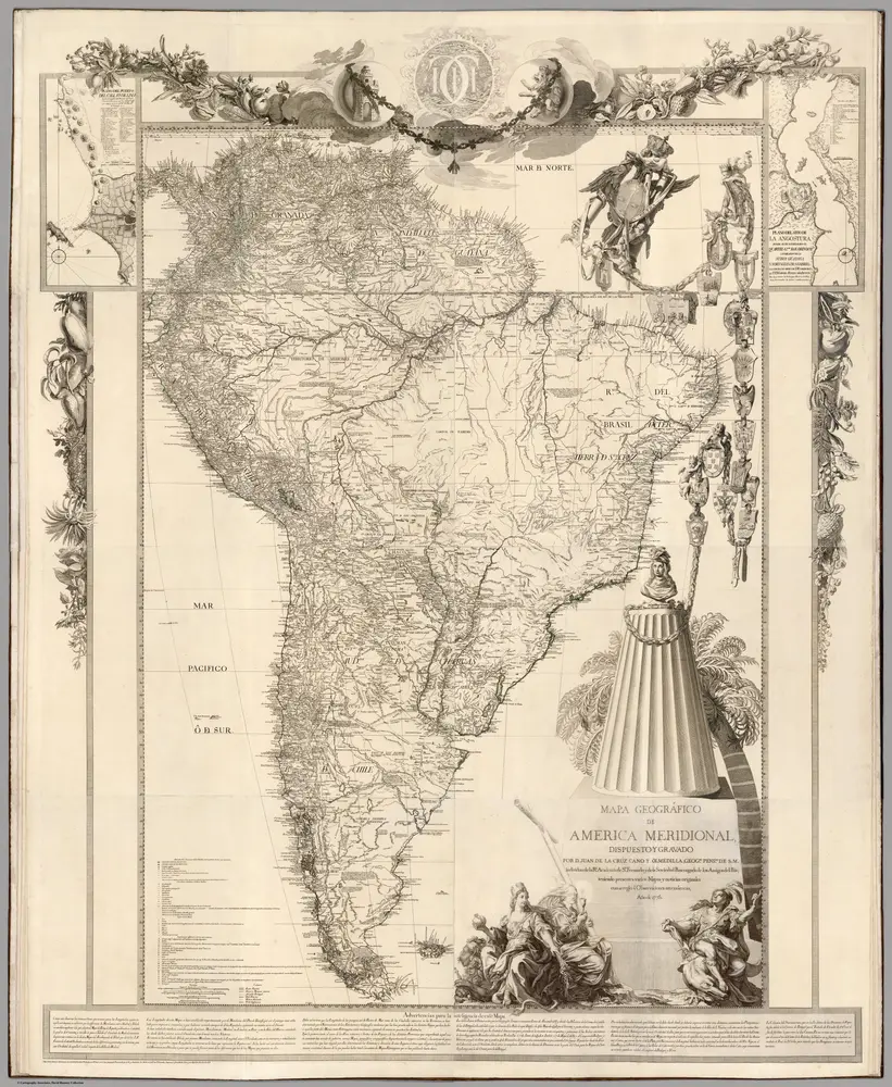 Composite:  (Sheets 1-8)  Mapa Geografico De America Meridional.