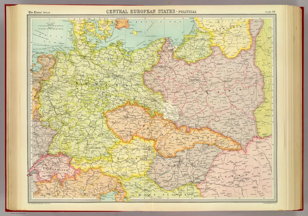 Central European states - political.