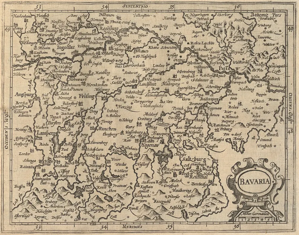 Bavaria [Karte], in: [Atlas Minor], S. 458.