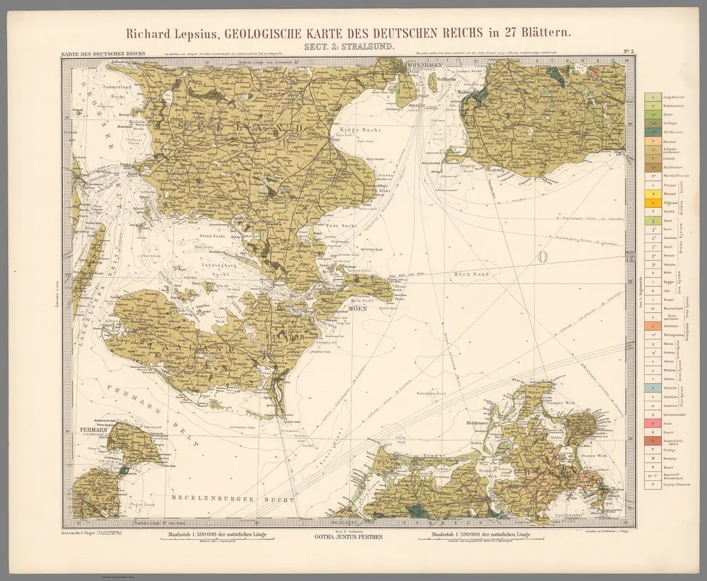 Sect.2: Stralsund. No.2. Geologische Karte Des Deutschen Reichs