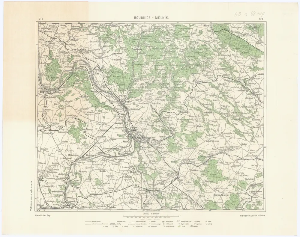 Podrobná mapa Království českého, Markrabství moravského a Vévodství slezského