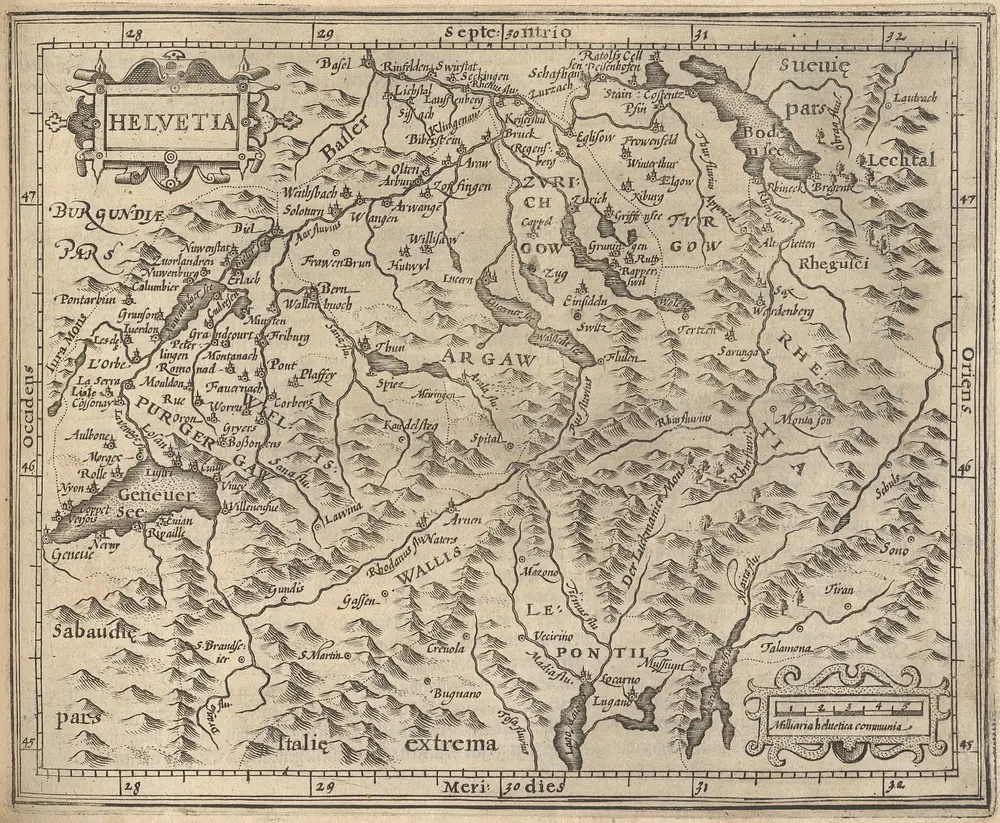 Helvetia [Karte], in: [Atlas Minor], S. 296.