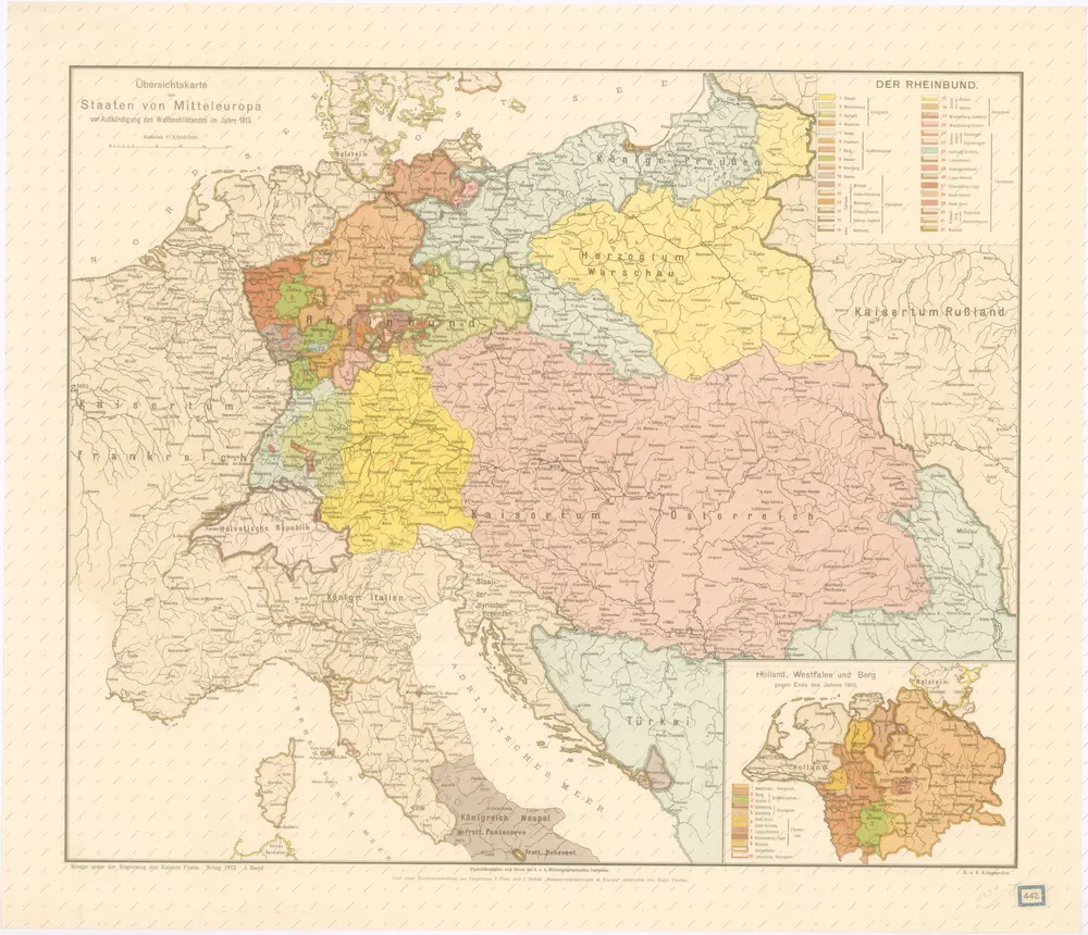 Übersichtskarte der Staaten von Mitteleuropa