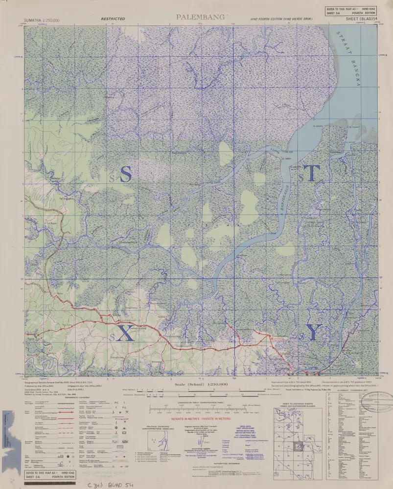 Palembang / published by War Office = uitgegeven door War Office ; revised and photolithographed by War Office