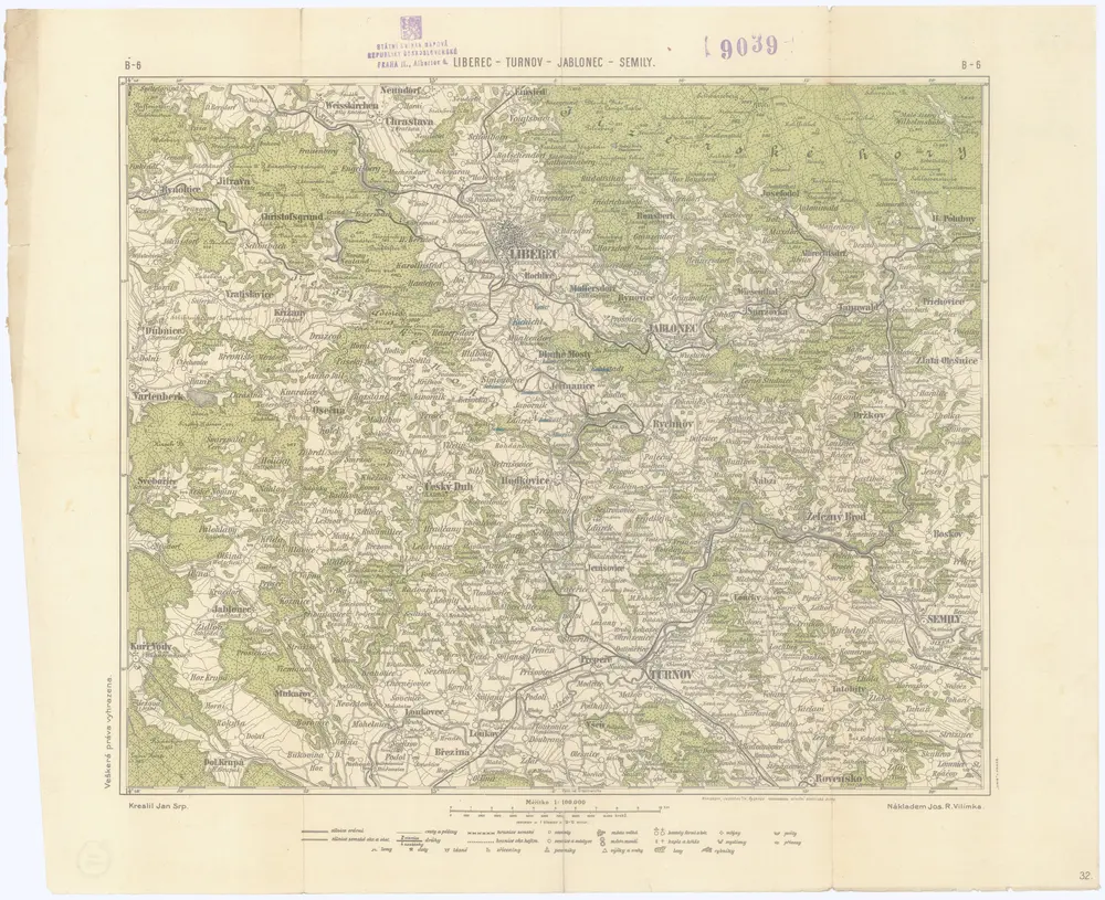 Podrobná mapa Království českého, Markrabství moravského a Vévodství slezského