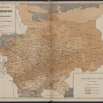 Schematičeskaja karta uězdov  evropejskoj Rossīi. Urožaja rži "sam " za 1885 g.