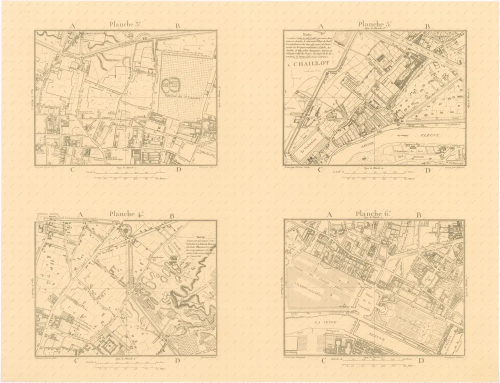 La Topographie de Paris ou Plan détaillé de la Ville de Paris 3-6