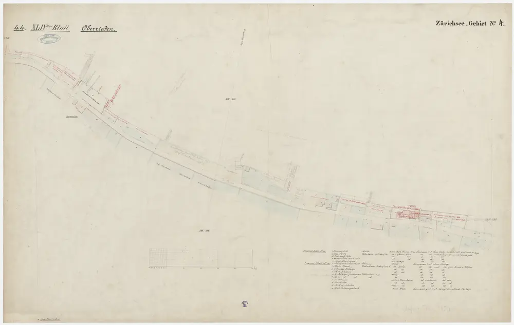 Hombrechtikon bis Zürich: Rechtes Ufer des Zürichsees; Grundrisse: Blatt 44: Oberrieden