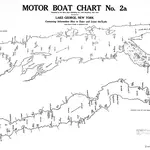 Motor Boat Chart No. 2a Lake George, New York