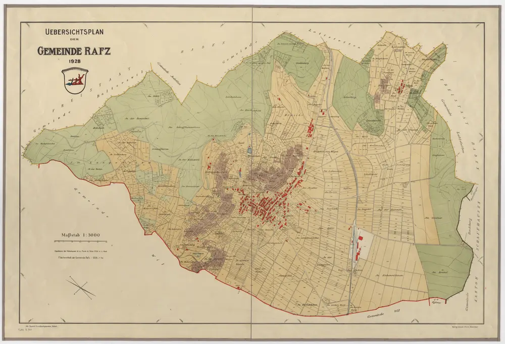 Rafz: Gemeinde; Übersichtsplan