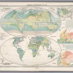 Plate 19.  Seasonal Distribution of Rain (World).