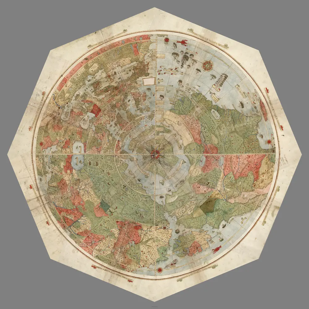 Composite: Tavola 1-12. (Map of the World) (Rotated 180 degrees)