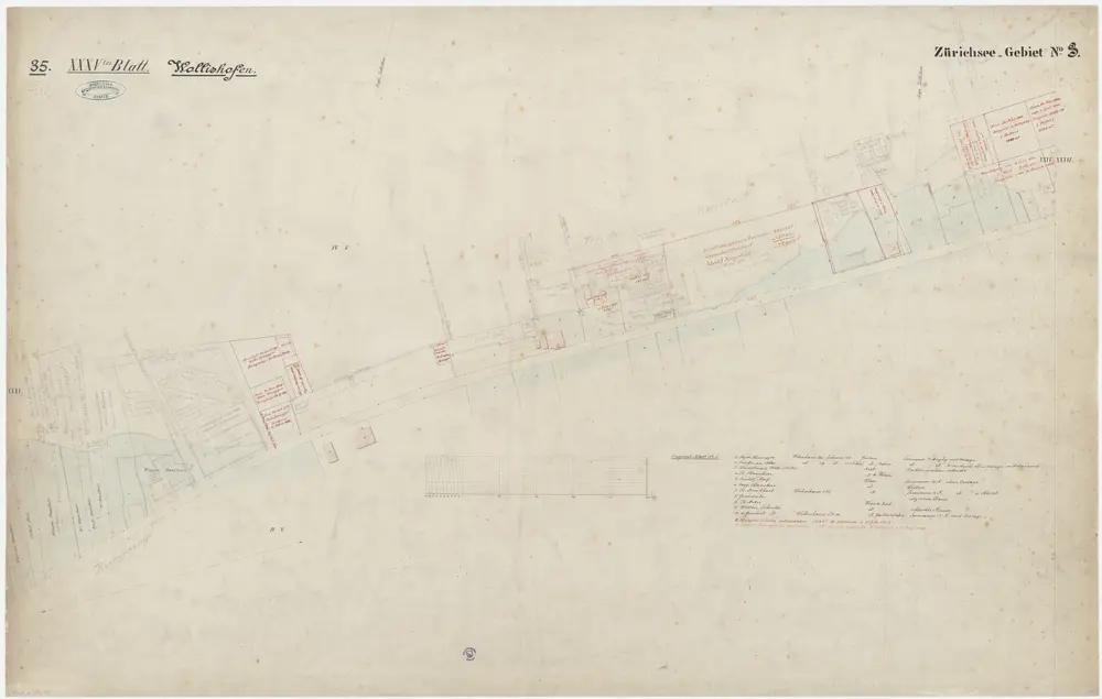 Hombrechtikon bis Zürich: Rechtes Ufer des Zürichsees; Grundrisse: Blatt 35: Wollishofen