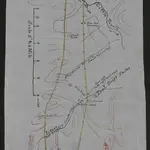 Route map: Frere Camp to Springfield Bridge. 'Copied 13/12/99'.