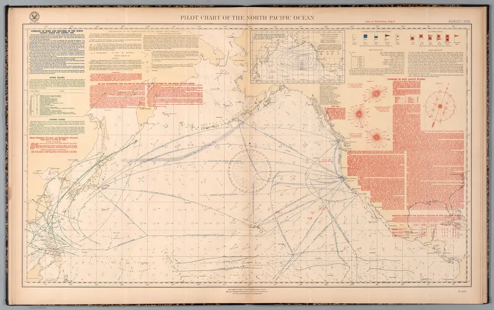 Pilot chart of the North Pacific Ocean : August, 1898.