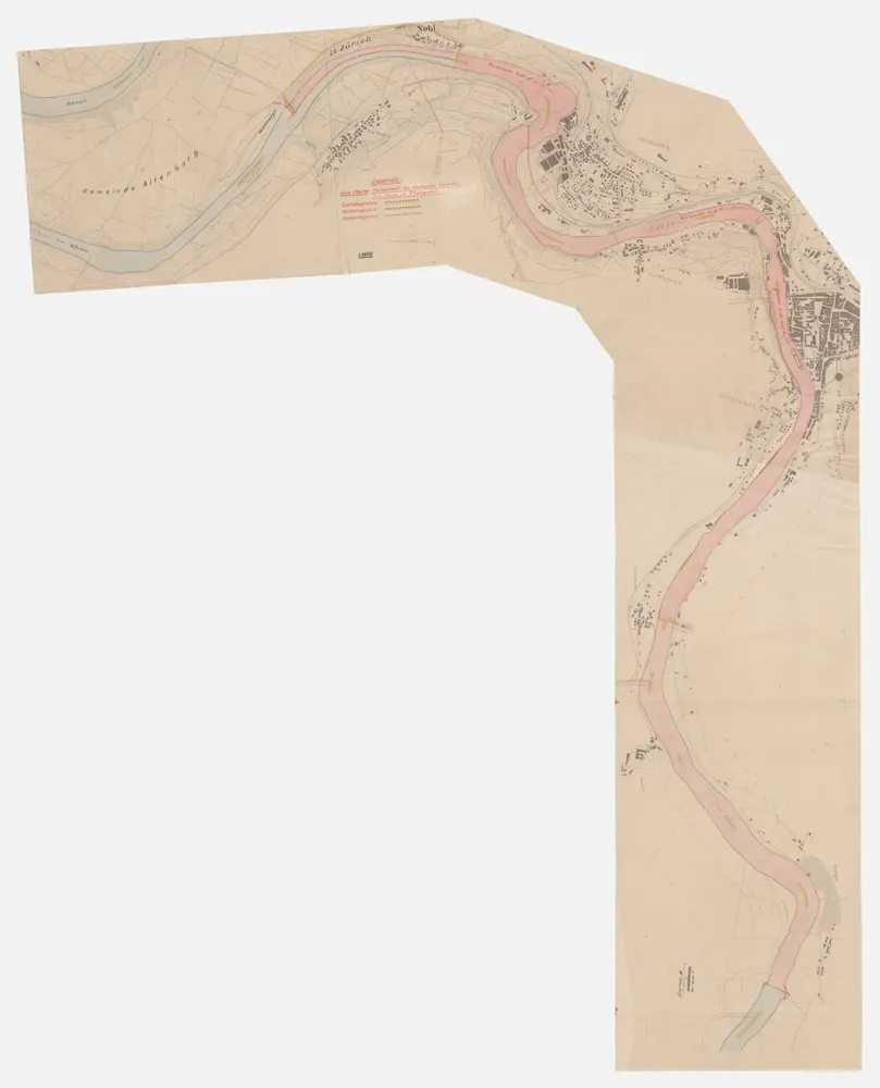 Büsingen (Deutschland) bis Altenburg (Deutschland): Rhein, Fischereirecht des kantonalen Kirchen- und Schulfonds Schaffhausen; Situationsplan (Plan 2)