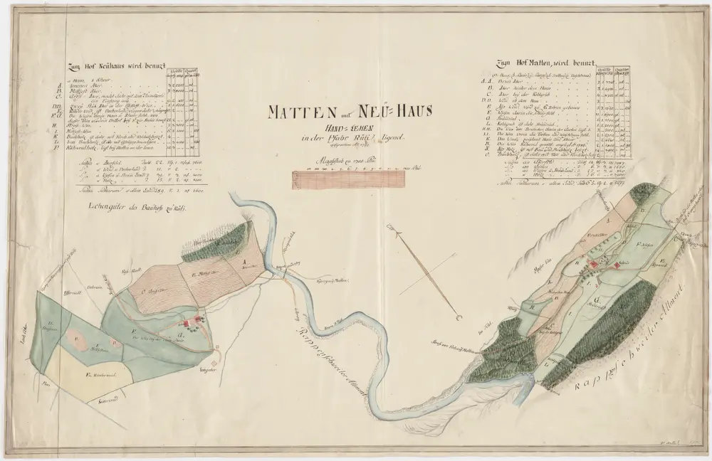 Rüti: Matten- und Neuhaus-Handlehen; Grundriss