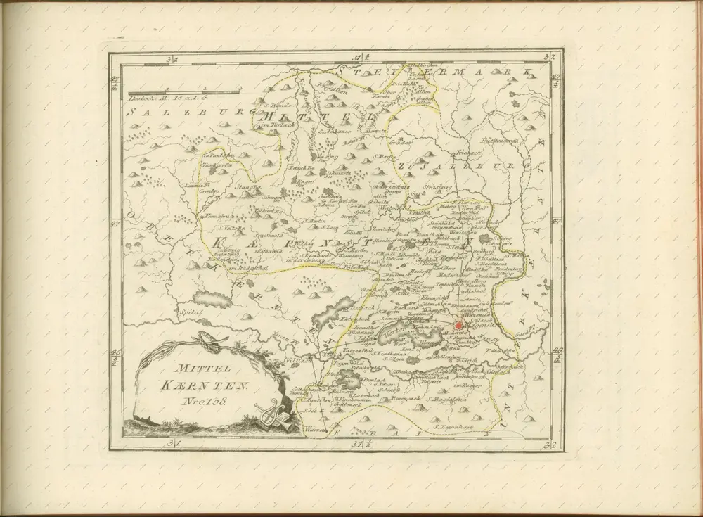 mapa z atlasu "Schauplatz der fünf Theile der Welt :"