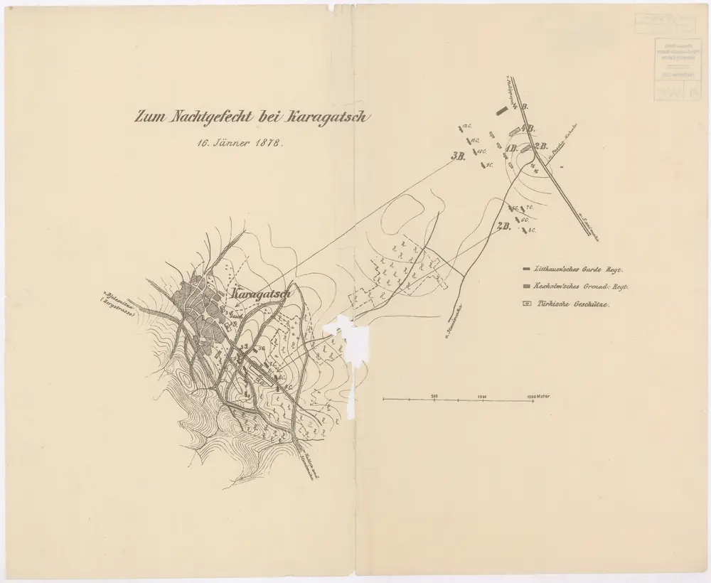 Zum Nachtgefecht bei Karagatsch 16. Jänner 1878