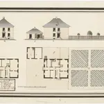 Bäretswil: Pfarrhaus mit Waschhaus und Holzschuppen; Grundrisse des Erdgeschosses und des 1. Stocks, Ansichten (Nr. 3)