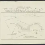 Nederlands eiland ontdekt den 14 Junij 1825 door de Nederlandsche Oorlogschepen Pollux en Maria Reigersbergen ; deszelfs ligging bepaald de Noordhoek op 7" 10' Z.B. en het Midden op 177" 33' lengte oost van Greenwich