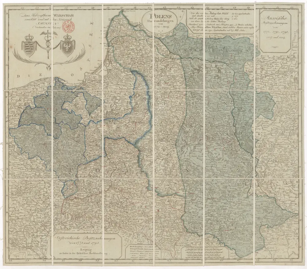 Polens Umwandelungen von 1772-1809