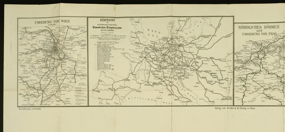 Artaria's Eisenbahn- u. Post-Communications-Karte von Oesterreich-Ungarn 1895