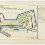 Zürich: Dem Spital Zürich gehörende Lehen in den Fortifikationswerken; Ansichten, Grundrisse und Schnitte: Schanzenlehen Nr. 22 Kleine Stadt, zwischen Giesshütten- und Seidenhof-Bollwerk; Grundriss