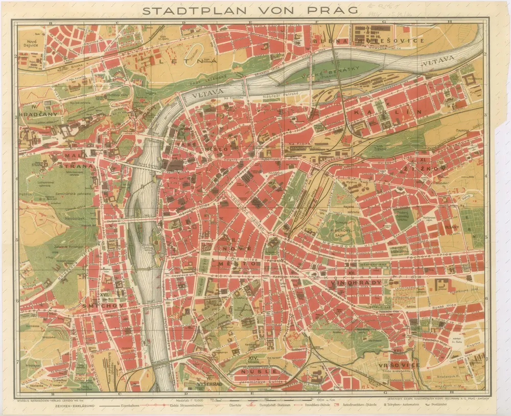 Stadtplan von Prag