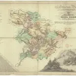 Situations-Plan der Fürst zu Fürstenberg'schen Herrschaft Pürglitz, Kruschowitz, dann des Gutes Nischburg, Wschettat und Wolleschna etc