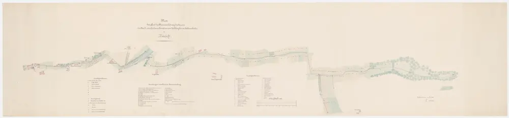Wiedikon bis Zürich: Brunnenleitung vom Uetliberg bis zur Selnaubrücke; Grundriss