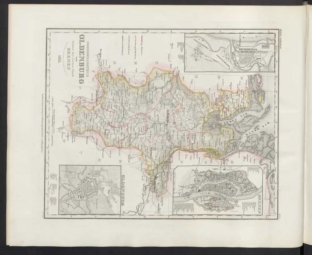 Grossherzogthum Oldenburg und Gebiet der freien Stadt Bremen