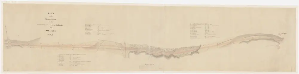 Rickenbach, Ellikon an der Thur: Projektierte Strasse von Rickenbach bis Ellikon an der Thur; Situationsplan (Blatt II)