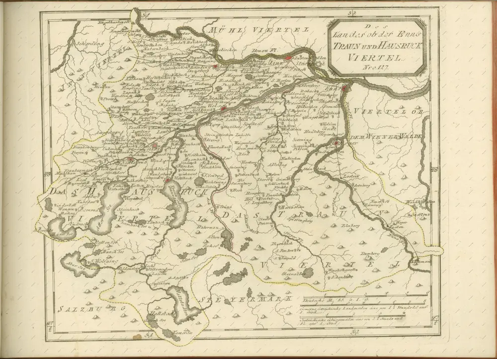 mapa z atlasu "Schauplatz der fünf Theile der Welt :"