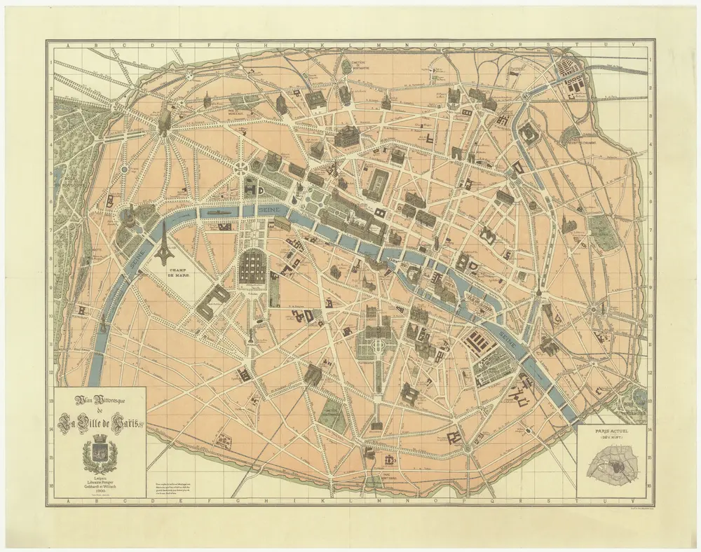 Plan pittoresque de la ville de Paris