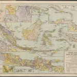 Nederlandsch Oost- en West-Indië : met vliegensvluggen plaatsbepaler / vervaardigd door S.C. Bruins