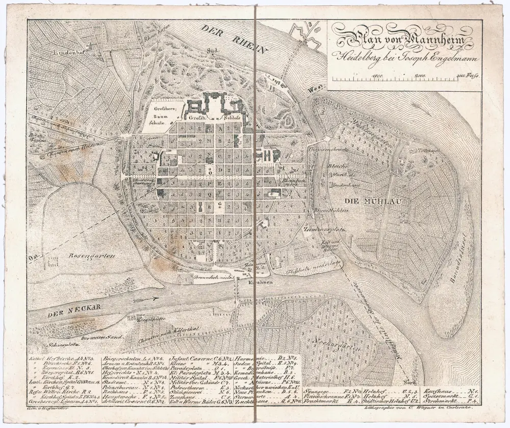 Plan von Mannheim