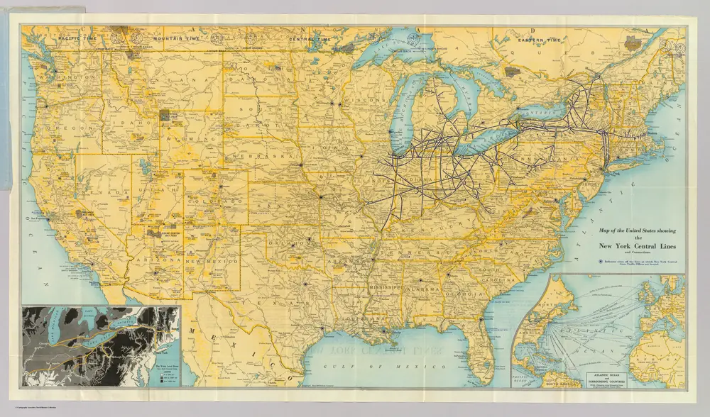 U.S. showing NY Central Lines.