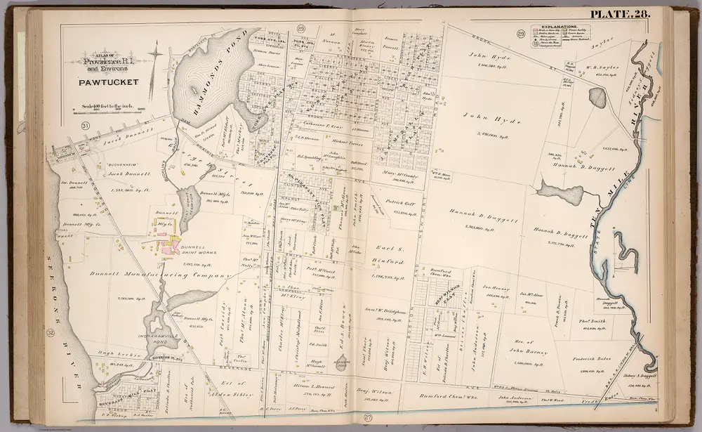 Plate 28.  Atlas of Providence, R.I.  Pawtucket.