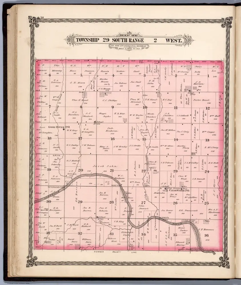 Township 29 South  Range 2 West, Sedgwick County, Kansas.