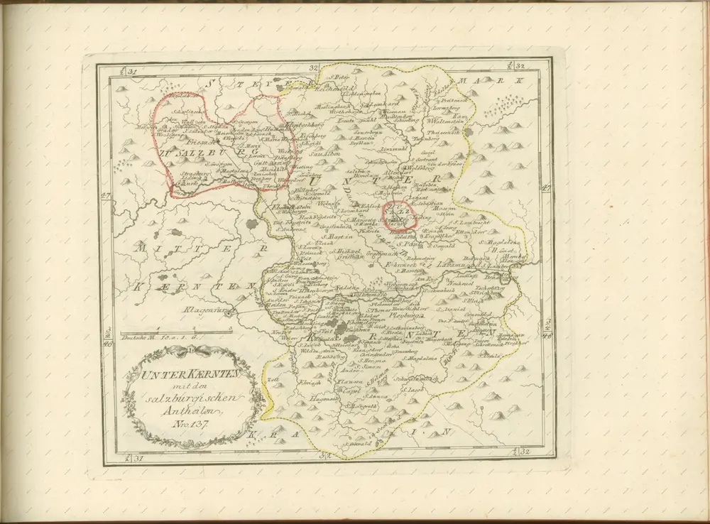 mapa z atlasu "Schauplatz der fünf Theile der Welt :"