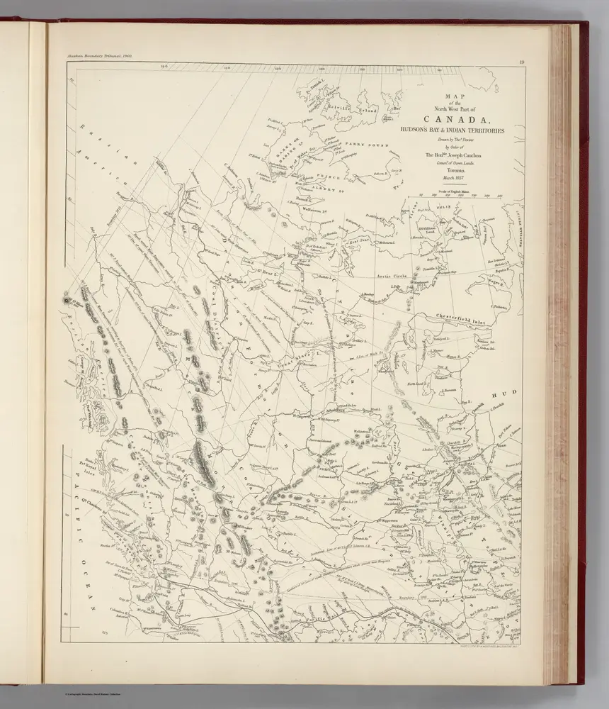 Facsimile:  Devine's Northwest Part of Canada (portion).