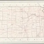 Post Route Map of the State of Kansas Showing Post Offices ... August 1, 1964.